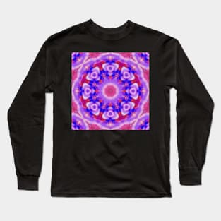 A blue and purple kaleidoscope Long Sleeve T-Shirt